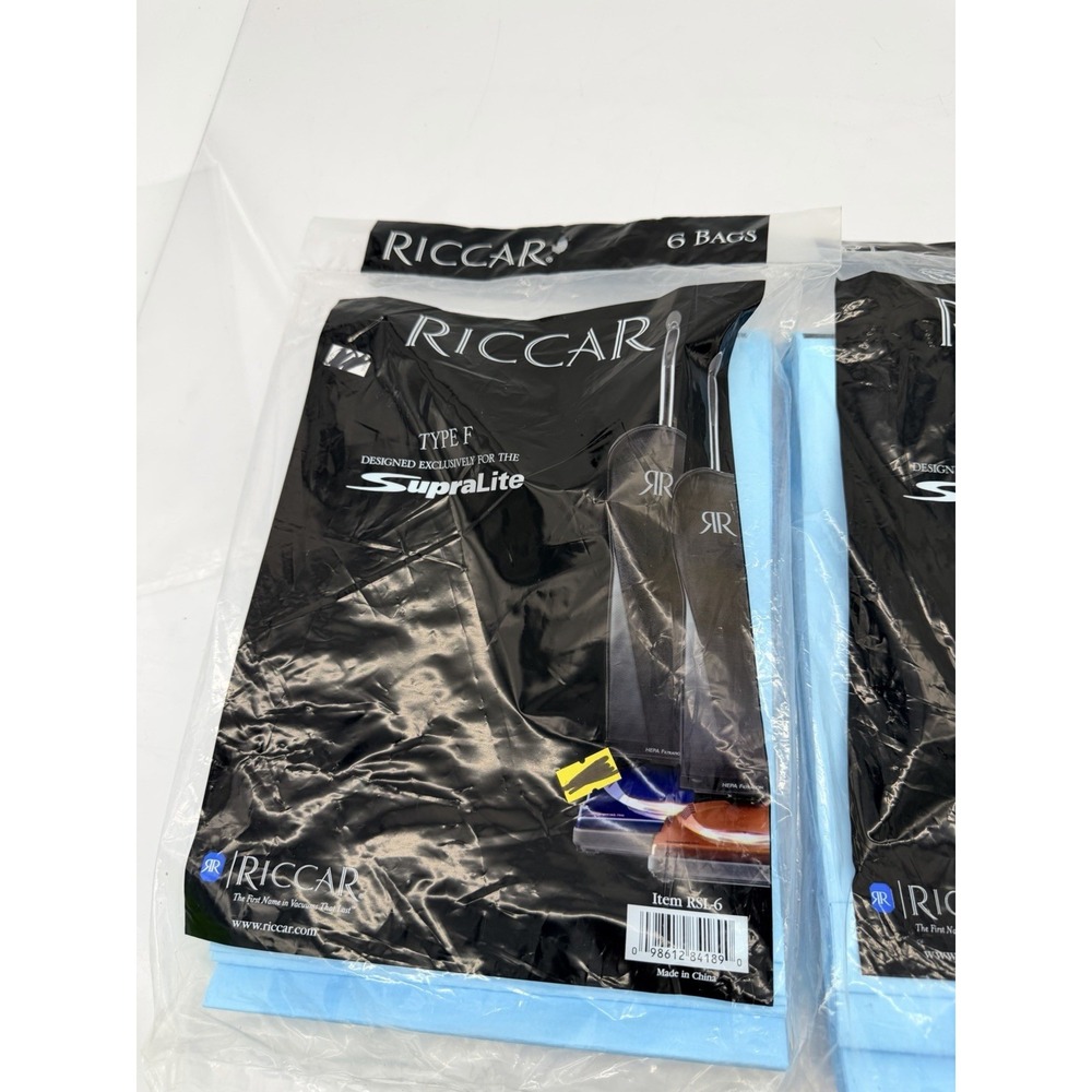 2 Packs Vacuum cleaner bags Riccar RSL-6 TYPE F SupraLite models - Picture 2 of 6